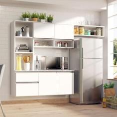 Cozinha Compacta Sol 5 Portas 1 Gav - Quarta Divisão Móveis, Branco