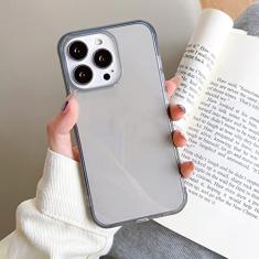 Capa de telefone transparente colorida Candy para iPhone 14 13 12 11 Pro Max XR XS X 8 7 Plus SE 3 Mini Capa traseira de silicone macio à prova de choque, preta, para iPhone12 Mini