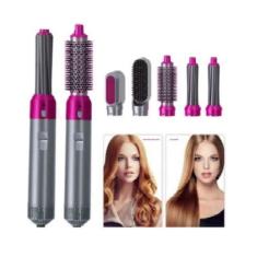 Secador De Cabelo Escova Alisadora De Cabelo 5Em1 Elétrico