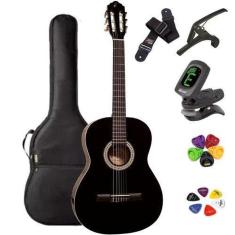 Violão Acústico Giannini Clássico Nylon N-14 Bk + Kit4Kl