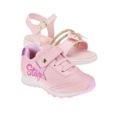 Tênis Infantil Menina e Chinelo - KIT 2 PARES Tam 23 ao 34-Feminino