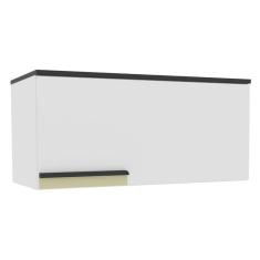 Armário Aéreo 80cm 1 Porta Basculante Cozinha Flórida Branco Artico