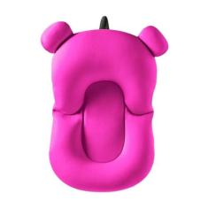 Almofada Flutuante para Banho Bebê de Banheira Bóia Suporte - Rosa - B