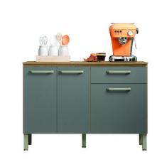 Balcão de Cozinha 3 Portas e 1 Gavetas com Tampo 1,20m Versalhes Kit's