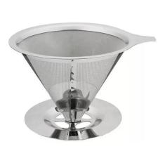 Coador Café Pour Over Inox Tamanho 102 Não Precisa Filtro - Clink