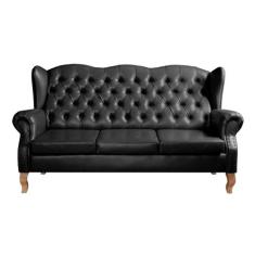 Sofá Chesterfield Imperador 3 Lugares Capitonê Decoração Retrô - Bella