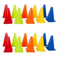 Kit Cones De Agilidade 23cm Funcional 20 unidades Yangfit