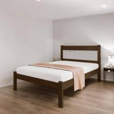 Cama Casal Sofisticada Berli Malbec E Off White