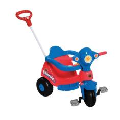 Triciclo Passeio Infantil Calesita Velocita  2 em 1 Vermelho