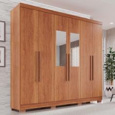 Guarda-roupa Casal com Espelho 6 Portas 2 Gavetas França