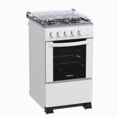 Fogao 4 Bocas Venax Gaudi Mesa Inox GIIi Branco Gas Glp