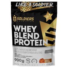 Whey Blend Protein Concentrado e Isolado - 900g - Soldiers Nutrition-Unissex