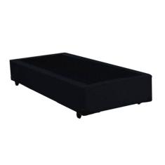 Base Box Solteiro VZ Suede Preto 38X188X088 Sleep Brasil