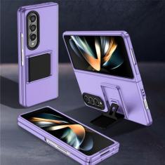 Capa de suporte portátil simples anti-choque para Samsung Galaxy Z Fold 4 5 5G Fold5 Fold3 Fold4 Fold 3 Zfold4 Acessórios de telefone, roxo, para Samsung Z Fold 4