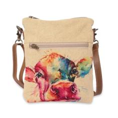 COTT N CURLS Vaca - Carteiras de pulso para mulheres, bolsas transversais, bolsa transversal, sacola, bolsa de livros, bolsa para celular, Off-white