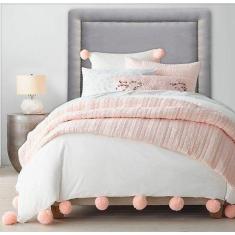 Cabeceira Estofada Reta Luxo com Tachas - Solteiro