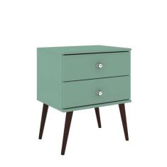 Mesa De Cabeceira Retrô 2 Gavetas - Movel Bento