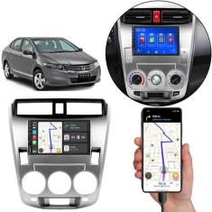 Kit Multimídia Mp5 City 2009-2014 7 Pol Carplay Android-Auto + Câmera 