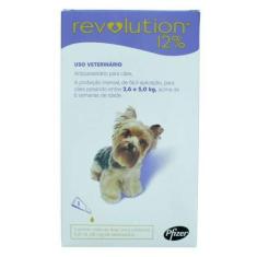Revolution Zoetis 12% 0.25ml para Cães 2,6Kg a 5kg - 3 bisnagas - Zoet