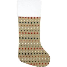 Enfeite Natalino Meia De Natal Decorativo Artesanal De 56cm