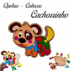 Brinquedo Educativo Quebra Cabeça Cachorro Cão Pedagógico - Indústria 