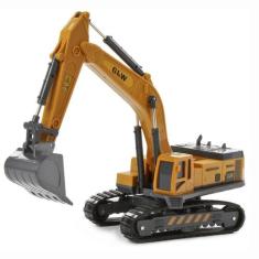 Guindaste Escavadeira  Miniatura Brinquedo Articulado Maquina Obra Col