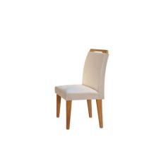 Conjunto Com 6 Cadeiras Athenas Rufato, Imbuia/Veludo Creme