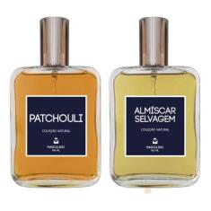 Kit Perfumes Anos 70 Masculinos - Patchouli + Almíscar 100ml - Essênci