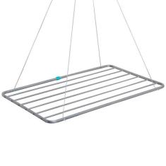 Varal de Teto em Alumínio com 90cm 006033 MOR, Prata