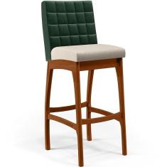 Banqueta Alta Cozinha Mila B04 Facto Verde Musgo Cru