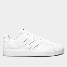 Tênis Adidas Advantage Base 2.0 Masculino, Branco, Verde, 40