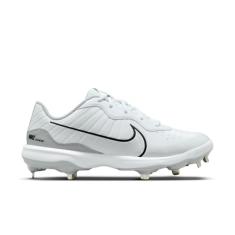 Nike Chuteiras de beisebol Alpha Huarache Varsity 4 Low Metal, Branco | Cinza, 46