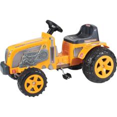 Trator Infantil a Pedal Trator Fazendeiro Amarelo Biemme