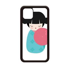 Capa azul quimono Sakura Japão para iPhone 12 Pro Max para Apple Mini Mobile Case Shell