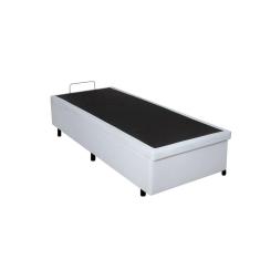 Base de Box Baú Solteiro 96x203x42cm em Courino Branco