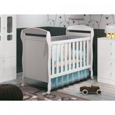 Berço Americano Danny Reller Móveis Branco Brilho