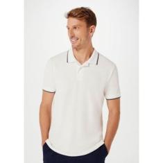 Camisa Polo Básica Masculina Manga Curta Em Piquet - Azul XG-Masculino