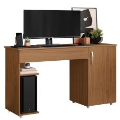 Escrivaninha para Computador 1 Porta e 1 Gaveta com Suporte para CPU Lara