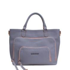 BOLSA FEMININA EM COURO ALÇA DE MÃO VERDE TIFFANY COM LARANJA "OLIVIA AMARANTOS"-Feminino