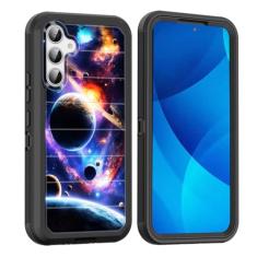 smauncucn Capa para Galaxy S24 Plus, proteção contra quedas de corpo inteiro à prova de choque à prova de poeira resistente 3 camadas militar resistente durável capa para Samsung Galaxy S24 Plus 6,7