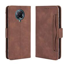 Capa com compartimento para cartão para XIAOMI Mi Poco F2 Pro, capa flip carteira com suporte de couro para XIAOMI Mi Poco F2 Pro, capa magnética retrô para celular, capa carteira com compartimentos