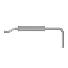 Silencioso Escapamento MB 1111 A 2020 Turbo Semi Oco Longo - Fabbof