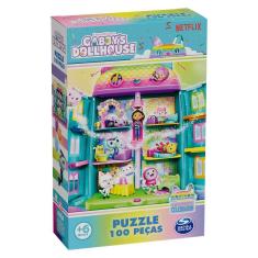 Quebra-cabeça 100 peças Gabby`s Dollhouse Brilhante