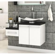 Gabinete Armário para Banheiro (Balcão C/cuba F44) Legno 830 - Compace