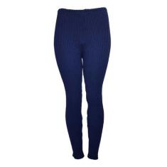 Calça Fuso Katlen Tricot Canelado - segunda pele, Único, Marinho