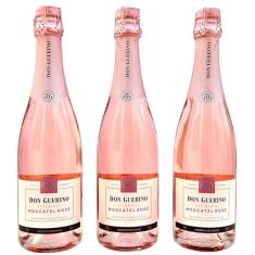Espumante Don Guerino Brut Rosé Moscatel | Kit Com 3 Garrafas | Oferta
