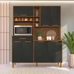 Cozinha Compacta Indekes Braga com 7 Portas e 1 Gaveta - 160cm de largura