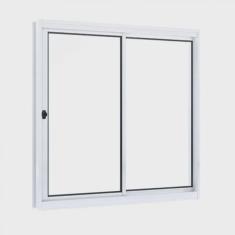 Janela de Aço de Correr 100x120cm 2 Folhas com Vidro Riobras