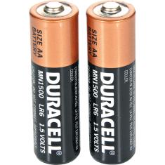 Pilha Pequena Alcalina com 2 Unidades Duracell