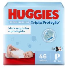 Fralda Huggies Tripla Proteção P 46 Fraldas